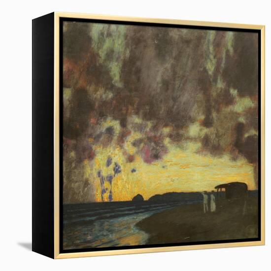 Sonnenuntergang am Meer-Franz von Stuck-Framed Premier Image Canvas