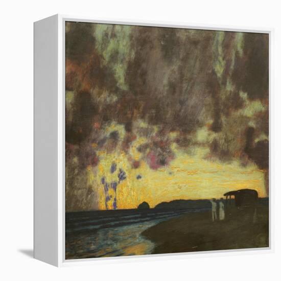 Sonnenuntergang am Meer-Franz von Stuck-Framed Premier Image Canvas