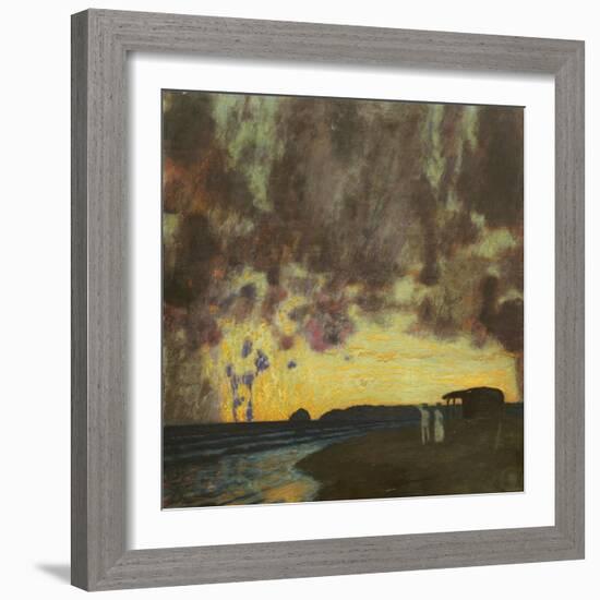 Sonnenuntergang am Meer-Franz von Stuck-Framed Giclee Print