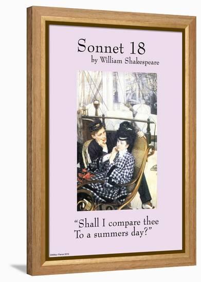 Sonnet 18; Last Evening-null-Framed Stretched Canvas