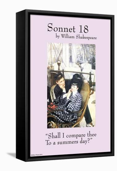 Sonnet 18; Last Evening-null-Framed Stretched Canvas