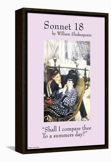 Sonnet 18; Last Evening-null-Framed Stretched Canvas