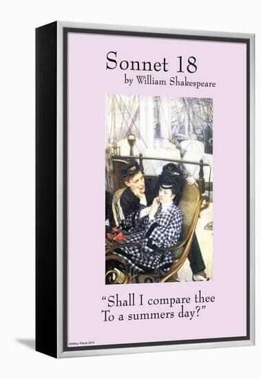 Sonnet 18; Last Evening-null-Framed Stretched Canvas