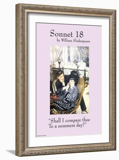 Sonnet 18; Last Evening-null-Framed Art Print