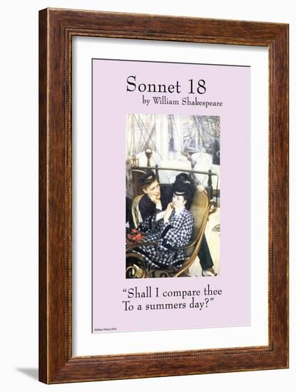 Sonnet 18; Last Evening-null-Framed Art Print