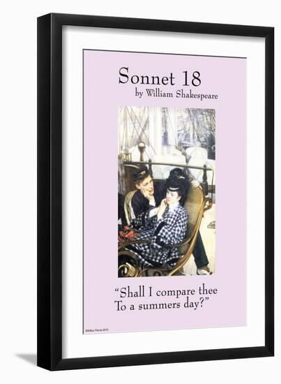 Sonnet 18; Last Evening-null-Framed Art Print