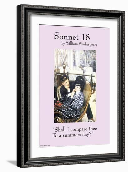 Sonnet 18; Last Evening-null-Framed Art Print