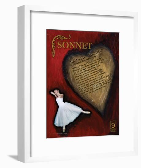 Sonnet Poetry Form-Jeanne Stevenson-Framed Art Print