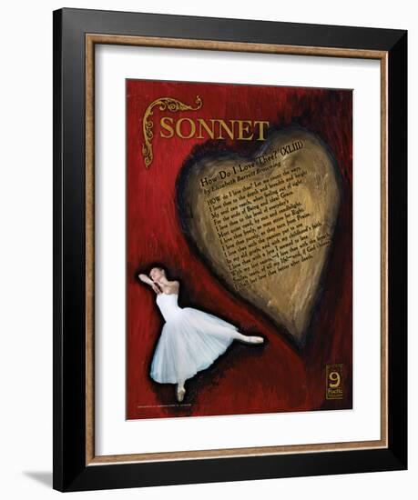 Sonnet Poetry Form-Jeanne Stevenson-Framed Art Print