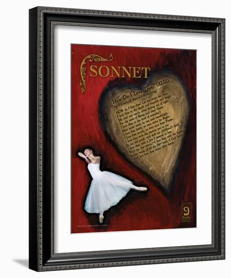 Sonnet Poetry Form-Jeanne Stevenson-Framed Art Print