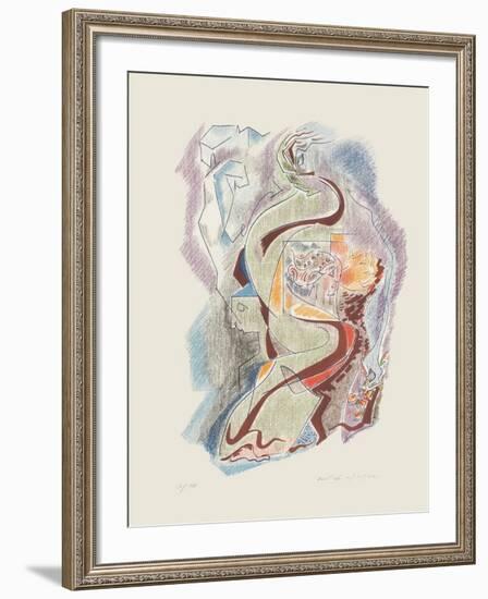 Sonnets De Louise Labbé 01-André Masson-Framed Limited Edition