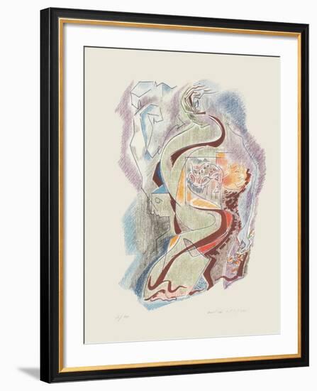 Sonnets De Louise Labbé 01-André Masson-Framed Limited Edition