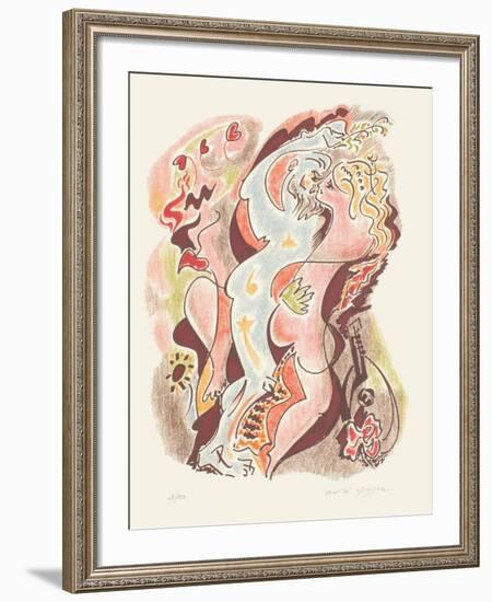 Sonnets De Louise Labbé 03-André Masson-Framed Limited Edition