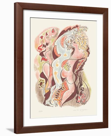 Sonnets De Louise Labbé 03-André Masson-Framed Limited Edition