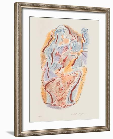 Sonnets De Louise Labbé 05-André Masson-Framed Limited Edition