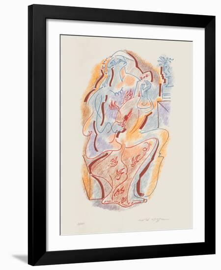 Sonnets De Louise Labbé 05-André Masson-Framed Limited Edition