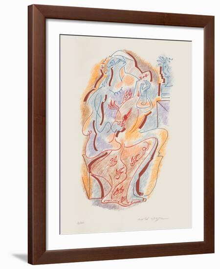 Sonnets De Louise Labbé 05-André Masson-Framed Limited Edition