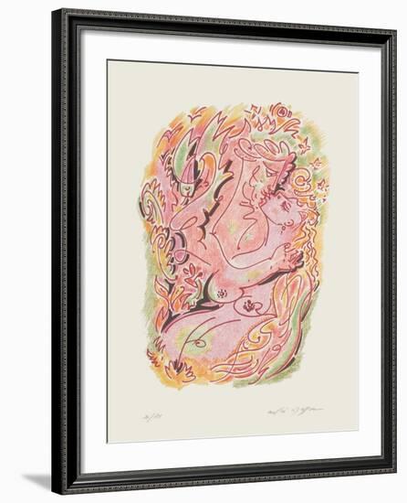 Sonnets De Louise Labbé 06-André Masson-Framed Limited Edition