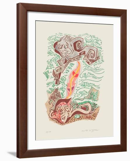 Sonnets De Louise Labbé 07-André Masson-Framed Limited Edition