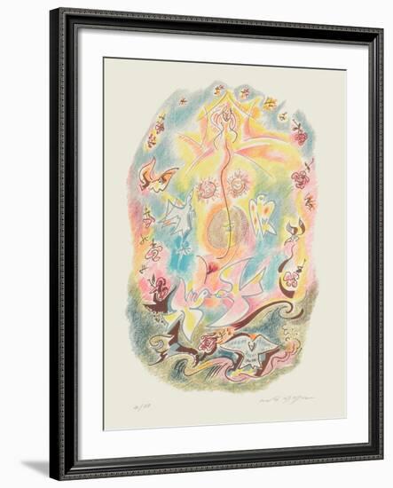 Sonnets De Louise Labbé 09-André Masson-Framed Limited Edition