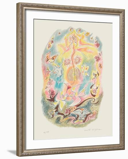 Sonnets De Louise Labbé 09-André Masson-Framed Limited Edition