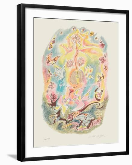 Sonnets De Louise Labbé 09-André Masson-Framed Limited Edition