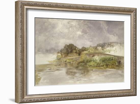 Sonning Bridge, C. 1882-Alfred William Hunt-Framed Giclee Print