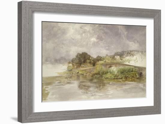 Sonning Bridge, C. 1882-Alfred William Hunt-Framed Giclee Print