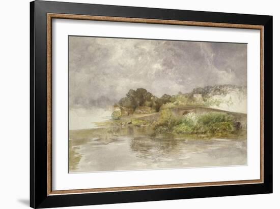 Sonning Bridge, C. 1882-Alfred William Hunt-Framed Giclee Print