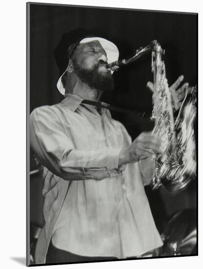 Sonny Rollins Playing Tenor Saxophone at Wembley Conference Centre, London, 1979-Denis Williams-Mounted Photographic Print