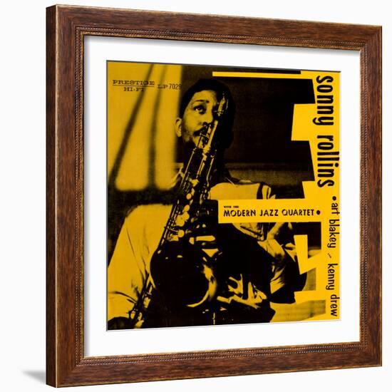 Sonny Rollins - Sonny Rollins with the Modern Jazz Quartet-null-Framed Art Print