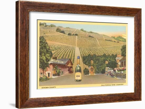 Sonoma County Vineyards, California-null-Framed Art Print