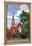 Sonora, California - Red Church-Lantern Press-Framed Stretched Canvas