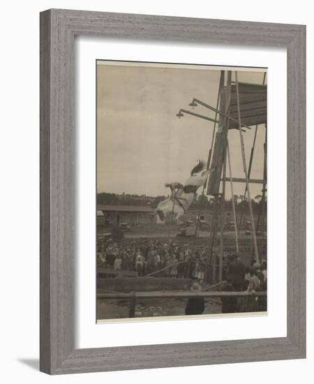 Sonora Carver Performs as a Diving Horse Girl; National Museum of American History: AC Photography-null-Framed Art Print