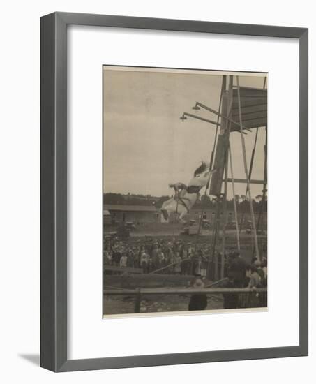 Sonora Carver Performs as a Diving Horse Girl; National Museum of American History: AC Photography-null-Framed Art Print