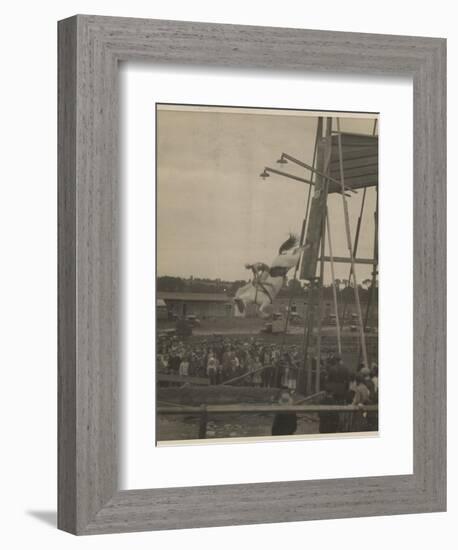 Sonora Carver Performs as a Diving Horse Girl; National Museum of American History: AC Photography-null-Framed Art Print