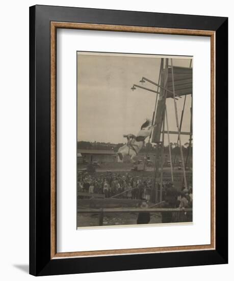 Sonora Carver Performs as a Diving Horse Girl; National Museum of American History: AC Photography-null-Framed Art Print