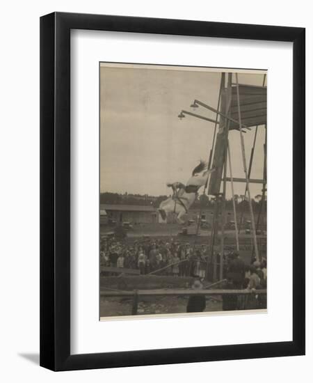 Sonora Carver Performs as a Diving Horse Girl; National Museum of American History: AC Photography-null-Framed Art Print