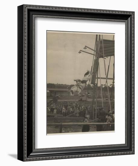 Sonora Carver Performs as a Diving Horse Girl; National Museum of American History: AC Photography-null-Framed Art Print