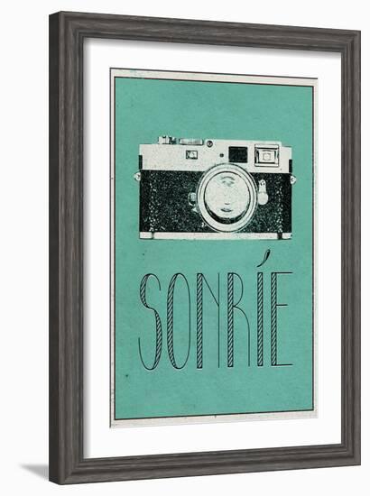 SONRIE (Spanish -  Smile)-null-Framed Art Print