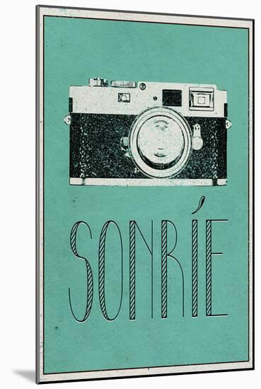 SONRIE (Spanish -  Smile)-null-Mounted Art Print