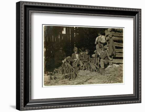 Sons of J.H. Burch Aged 12-Lewis Wickes Hine-Framed Photographic Print