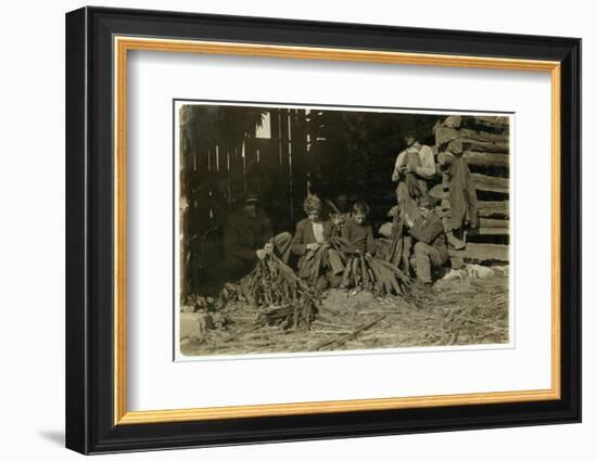 Sons of J.H. Burch Aged 12-Lewis Wickes Hine-Framed Photographic Print