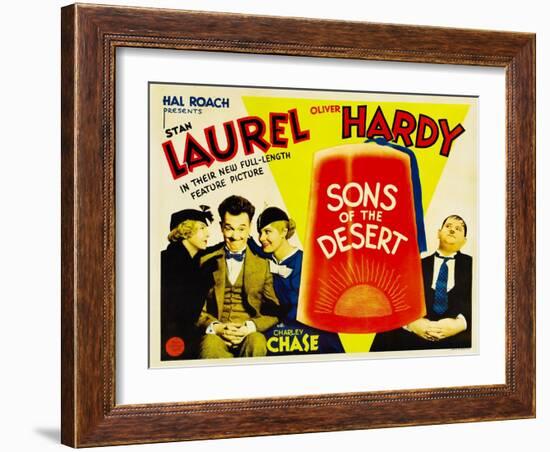 Sons of the Desert, Mae Busch, Stan Laurel, Dorothy Christy, Oliver Hardy, 1933-null-Framed Art Print