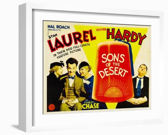 Sons of the Desert, Mae Busch, Stan Laurel, Dorothy Christy, Oliver Hardy, 1933-null-Framed Art Print