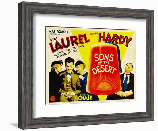 Sons of the Desert, Mae Busch, Stan Laurel, Dorothy Christy, Oliver Hardy, 1933-null-Framed Art Print