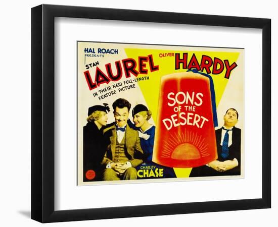 Sons of the Desert, Mae Busch, Stan Laurel, Dorothy Christy, Oliver Hardy, 1933-null-Framed Art Print