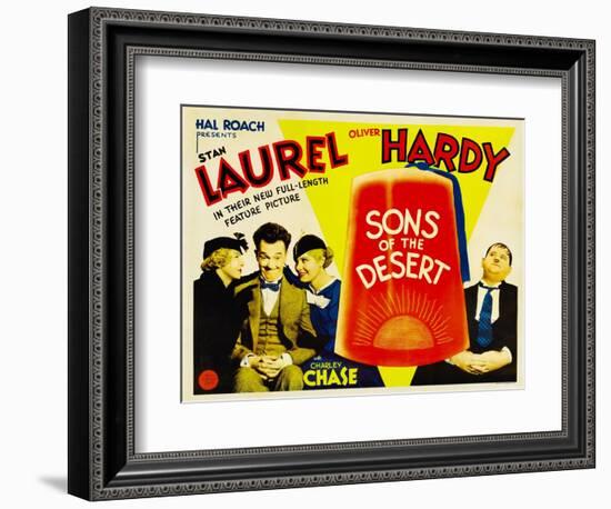 Sons of the Desert, Mae Busch, Stan Laurel, Dorothy Christy, Oliver Hardy, 1933-null-Framed Art Print