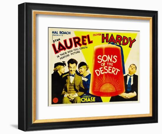 Sons of the Desert, Mae Busch, Stan Laurel, Dorothy Christy, Oliver Hardy, 1933-null-Framed Art Print