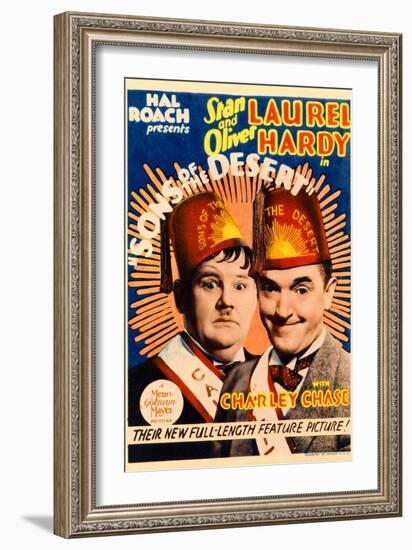 Sons of the Desert, Oliver Hardy, Stan Laurel, 1933-null-Framed Art Print